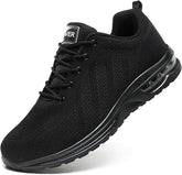 【Bravover】Safety Shoes for Mens Womens Work Steel Toe Shoes Lightweight Industrial & Construction Indestructible Safety Comfortable Shoes Puncture Proof Shoes