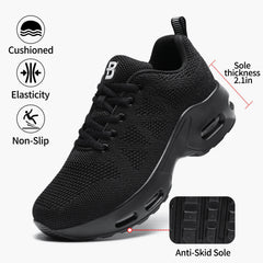 Womens Orthopedic Trainers Running Shoes Air Cushion Athletic Sports Lightweight Walking Sneakers Mesh Breathable Ladies Nursing Work Arch Support Plantar Fasciitis Jogging Shoes