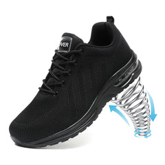 Chaussures de Sécurité Hommes Femme Embout Acier Chaussures Baskets de Secruite Légère Chaussure Travail Confortable Respirantes Chaussure de Chantier Antidérapantes