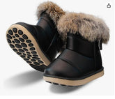 Kids Snow Boots Toddler Girls Boys Waterproof Toddler Winter Boots Lightweight Fur Lined Winter Shoes Outdoor Indoor Baby Walking Boots (Toddler/Little Kid)