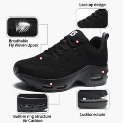 Womens Orthopedic Trainers Running Shoes Air Cushion Athletic Sports Lightweight Walking Sneakers Mesh Breathable Ladies Nursing Work Arch Support Plantar Fasciitis Jogging Shoes