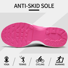 Womens Orthopedic Trainers Running Shoes Air Cushion Athletic Sports Lightweight Walking Sneakers Mesh Breathable Ladies Nursing Work Arch Support Plantar Fasciitis Jogging Shoes