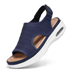 Bravover Sandals Womens Air cushion sandals Summer Washable Sport Ladies Walking Sandals Womens Wedge Platform Walking Shoes Casual Thick Bottom Comfy Beach Shoes
