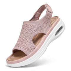Bravover Sandals Womens Air cushion sandals Summer Washable Sport Ladies Walking Sandals Womens Wedge Platform Walking Shoes Casual Thick Bottom Comfy Beach Shoes