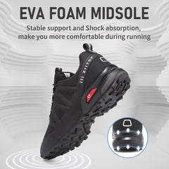 Trail Running Shoes Men Waterproof Non-Slip Outdoor Trekking Sports Hiking Shoes for Men Sneakers All-Terrain Cross Training Shoes Walking Shoes