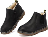 GoodValue Kids Boots Boys Snow Boots Girls Winter Boots Waterproof Lightweight Fur Lined Side Zipper Ankle Boots Baby Winter Shoes Walking Boots (Toddler/Little Kid/Big Kid)
