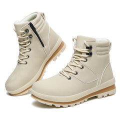 Walking Boots Womens Work Ankle Hiking Boot Waterproof Mid Calf Boots Lace up lightweight Non-Slip Outdoor Trekking