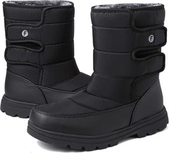 ziitop Mens Snow Boots Womens Winter Boots Waterproof Fur Lined Warm Lightweight Ankle Boots High Top Slip On Anti-Slip Casual Outdoor Shoes Booties