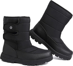 todaysunny Mens Snow Boots Waterproof Womens Winter Boots Fur Lined Warm Lightweight Mid-Calf Casual Outdoor Cold Weather Shoes Unisex