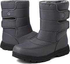 ziitop Mens Snow Boots Womens Winter Boots Waterproof Fur Lined Warm Lightweight Ankle Boots High Top Slip On Anti-Slip Casual Outdoor Shoes Booties