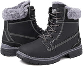 ziitop Womens Snow Boots Waterproof Winter Boots Fur Lined Warm Hiking Boots Ladies Lace Up Walking Boots Anti-Slip Lightweight Outdoor Ankle Boots