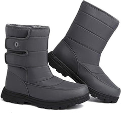 todaysunny Mens Snow Boots Waterproof Womens Winter Boots Fur Lined Warm Lightweight Mid-Calf Casual Outdoor Cold Weather Shoes Unisex