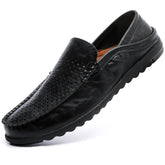 Hanani Penny Loafers Men Shoes Slip On Moccasins Driving Shoes Lightweight Flats Leather Casual Boat Shoes Walking Shoes