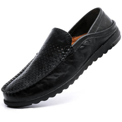 Hanani Penny Loafers Men Shoes Slip On Moccasins Driving Shoes Lightweight Flats Leather Casual Boat Shoes Walking Shoes