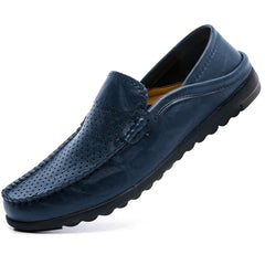 Hanani Penny Loafers Men Shoes Slip On Moccasins Driving Shoes Lightweight Flats Leather Casual Boat Shoes Walking Shoes