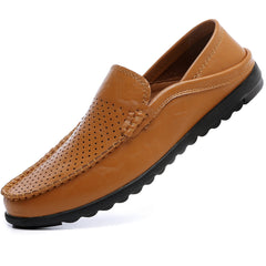 Hanani Penny Loafers Men Shoes Slip On Moccasins Driving Shoes Lightweight Flats Leather Casual Boat Shoes Walking Shoes
