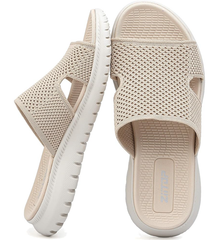 ziitop Slides Sandals For Women Breathable Mesh Sports Athletic Casual Slippers Sandals Lightweight Non Slip With Arch Support