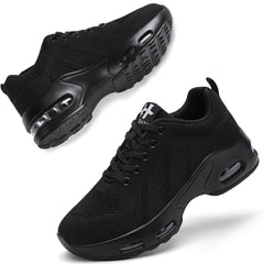 【Hanani】Womens Orthopedic Trainers Running Shoes Air Cushion Athletic Sports Lightweight Tennis Walking Sneakers Casual Mesh Breathable Ladies Fashion Plantar Fasciitis Jogging Shoes