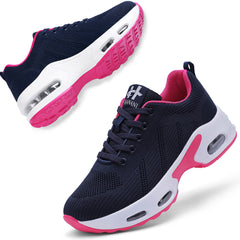 【Hanani】Womens Orthopedic Trainers Running Shoes Air Cushion Athletic Sports Lightweight Tennis Walking Sneakers Casual Mesh Breathable Ladies Fashion Plantar Fasciitis Jogging Shoes