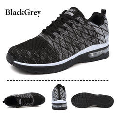 Running Shoes for Men Lightweight Tennis Shoes Athletic Air Cushion Walking Shoes Non Slip Breathable Fashion Sneakers Comfortable Mesh Sport Shoes Mens Workout Casual Gym Jogging Shoes