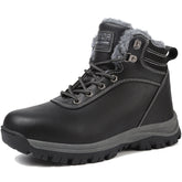 ziitop Winter Snow Boots Mens Walking Boots Waterproof Hiking Boots Warm Ankle Boots Mid Lace-up Non-Slip Outdoor Trekking Shoes