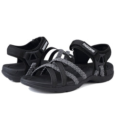 Maxome Women's Summer Walking Sandals Comfortable Sports Sandals Casual Hook Loop Strap Beach Sandals