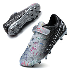 Hanani Boys Girls Soccer Cleats Youth Firm Groud Athletic Low Top Outdoor Trainning Football Shoes for Little/Big Kid