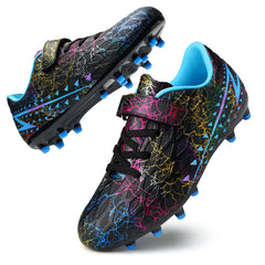 Boys Football Boots Kids Girls Soccer Shoe FG/AG Athletics Soccer Training Sport Shoes Teenager Profession Competition Running Shoes Indoor Outdoor Football Shoes Sneakers for Unisex