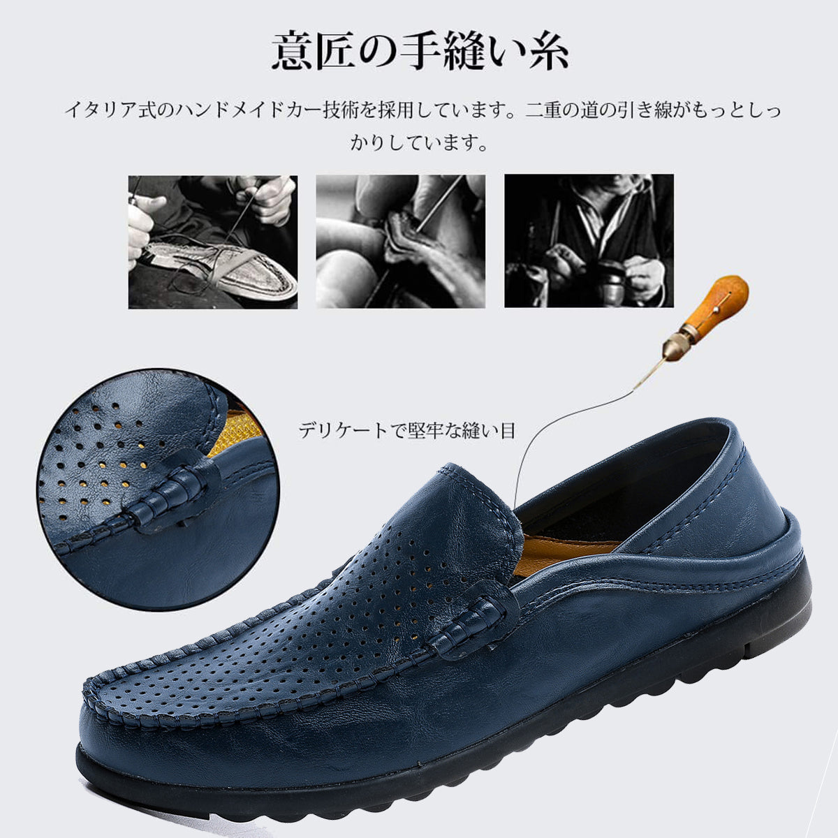 Hanani Penny Loafers Men Shoes Slip On Moccasins Driving Shoes Lightweight Flats Leather Casual Boat Shoes Walking Shoes