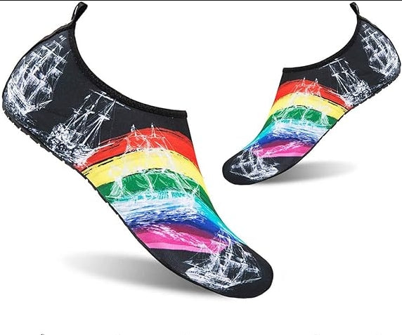 todaysunny Water Shoes Men Women Water Socks Aqua Shoes Socks Barefoot Skin Shoes Yoga Shoes Quick Dry Camo Dive Surf Swim Beach Shoes