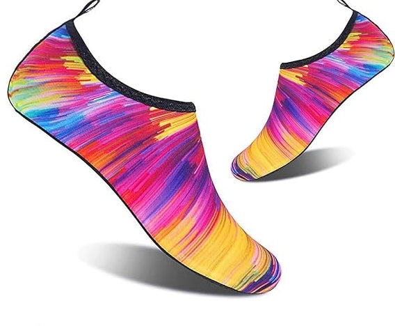 todaysunny Water Shoes Men Women Water Socks Aqua Shoes Socks Barefoot Skin Shoes Yoga Shoes Quick Dry Camo Dive Surf Swim Beach Shoes