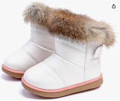 Kids Snow Boots Toddler Girls Boys Waterproof Toddler Winter Boots Lightweight Fur Lined Winter Shoes Outdoor Indoor Baby Walking Boots (Toddler/Little Kid)