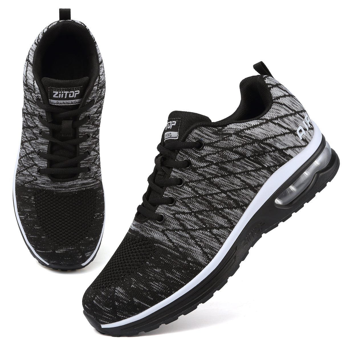 Running Shoes for Men Lightweight Tennis Shoes Athletic Air Cushion Walking Shoes Non Slip Breathable Fashion Sneakers Comfortable Mesh Sport Shoes Mens Workout Casual Gym Jogging Shoes