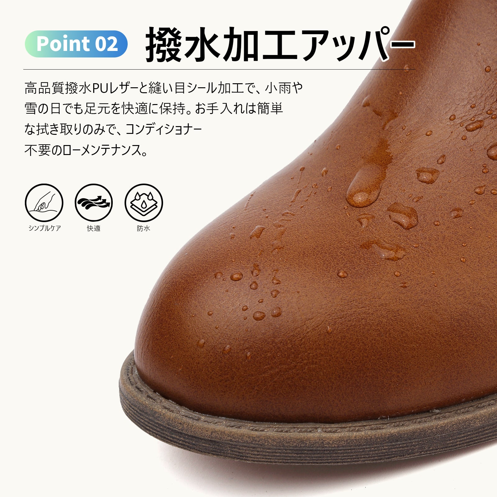[Hanani] ショートブーツ レディース 歩きやすい 厚底 防水 太ヒール サイドゴアブーツ レディース サイドジップ 黒 無地 革靴 シンプル 美脚 アンクルブーティー 秋 冬用 boots for women