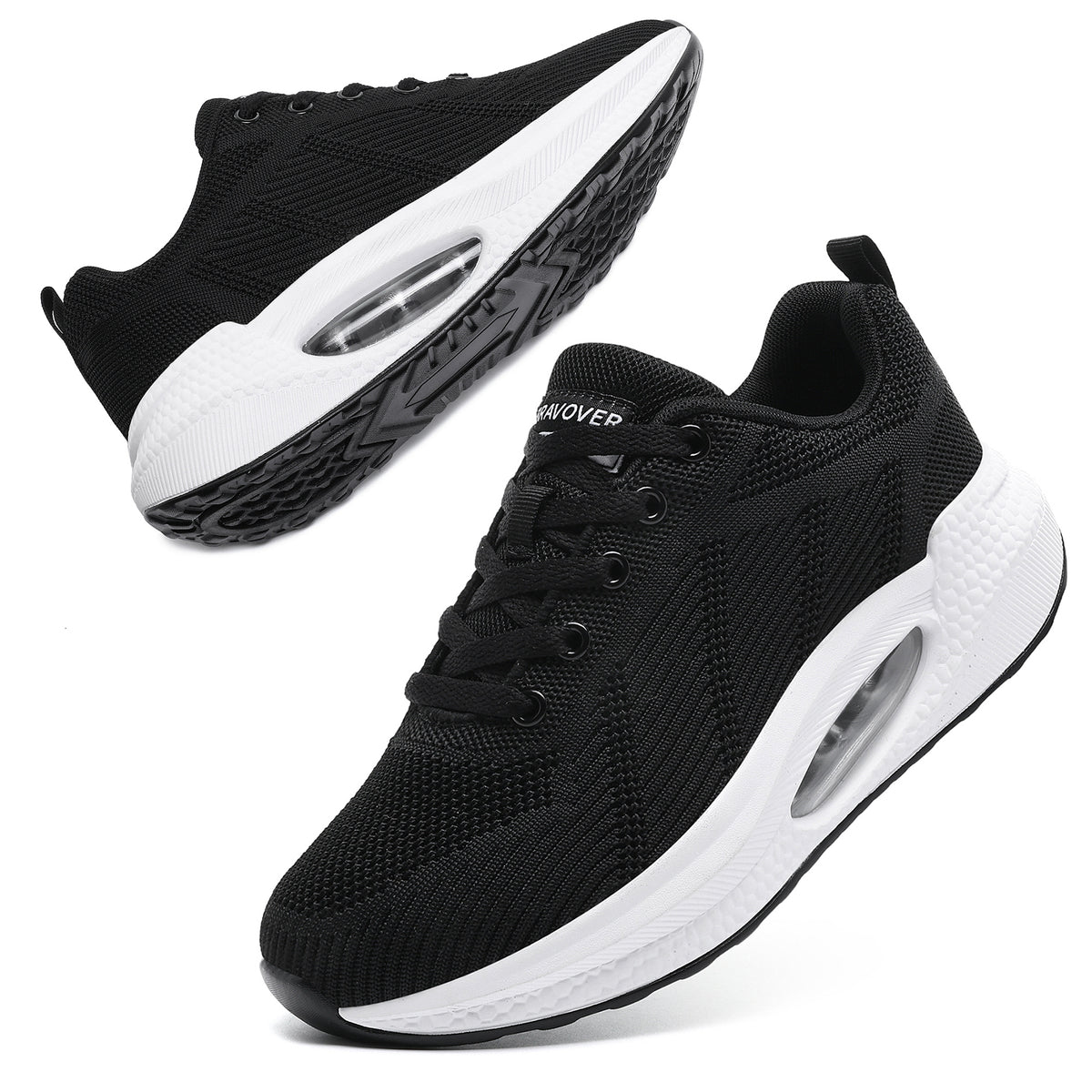 Womens Walking Trainers Orthopedic Walking Shoes Air Cushion Lightweight Walking Shoes Breathable Running Sneakers Rocker Sole Shoes Non Slip Sports Shoes Womens Gym Training Shoes