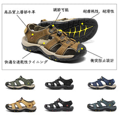 [Shoton] スポーツ サンダル メンズ 外履き スニーカーサンダル アウトドアサンダル 水陸両用 スポーツサンダル 登山サンダル おしゃれ 夏用 つま先保護 軽量 防滑 速乾 通気 カジュアルサンダル