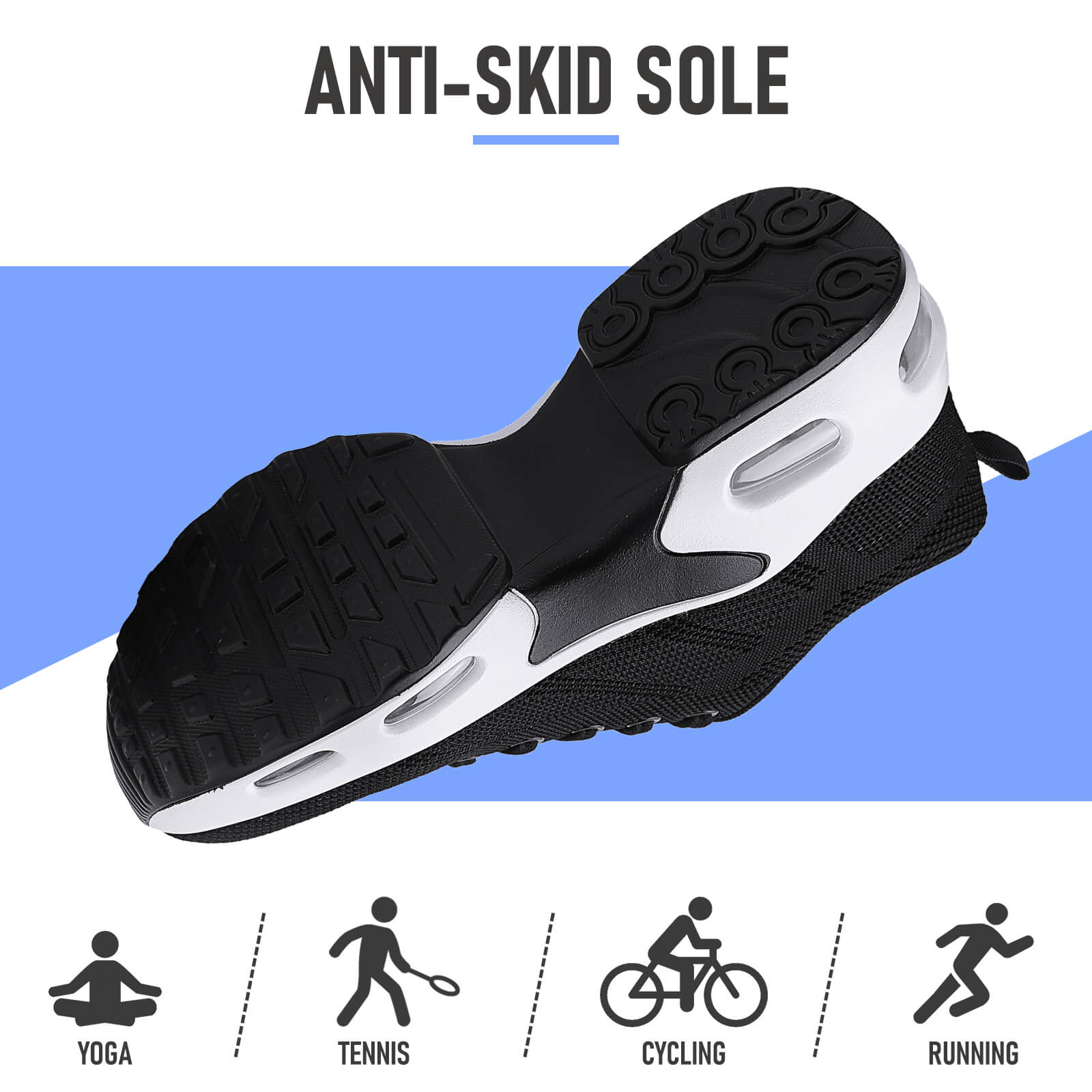 【Hanani】Womens Orthopedic Trainers Running Shoes Air Cushion Athletic Sports Lightweight Tennis Walking Sneakers Casual Mesh Breathable Ladies Fashion Plantar Fasciitis Jogging Shoes
