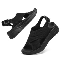 【Bravover】Womens Ladies Orthopedic Sandals Plantar Fasciitis, Arch Support, Comfortable, Adjustable Strap, Recovery, Sport, Outdoor