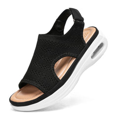 Bravover Sandals Womens Air cushion sandals Summer Washable Sport Ladies Walking Sandals Womens Wedge Platform Walking Shoes Casual Thick Bottom Comfy Beach Shoes