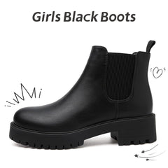 Bravover Girls Chelsea Boots Kids Girls School Boots Suitable For Schools And Travel