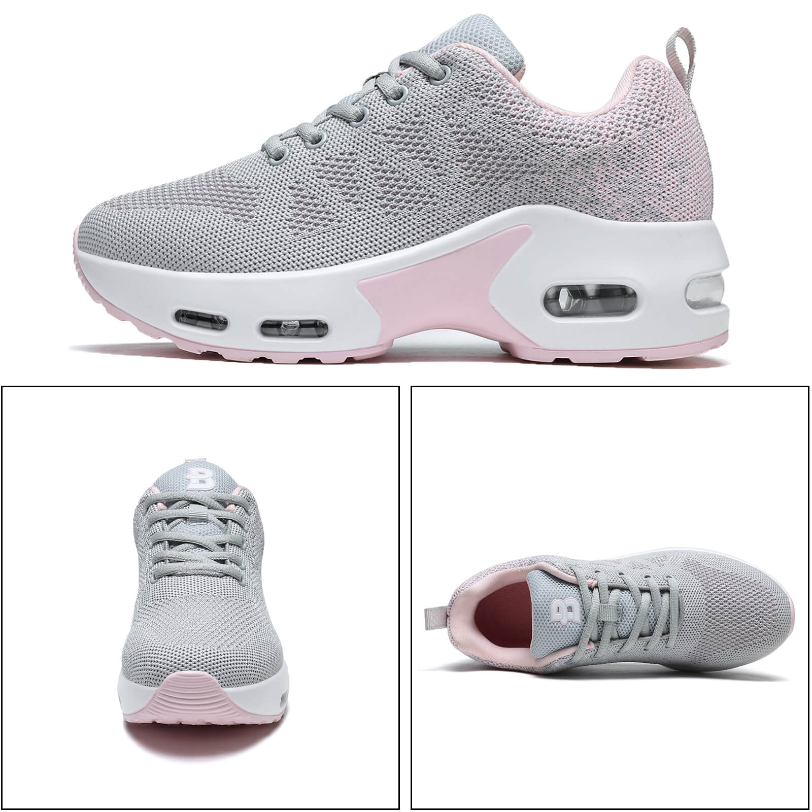 Womens Orthopedic Trainers Running Shoes Air Cushion Athletic Sports Lightweight Walking Sneakers Mesh Breathable Ladies Nursing Work Arch Support Plantar Fasciitis Jogging Shoes