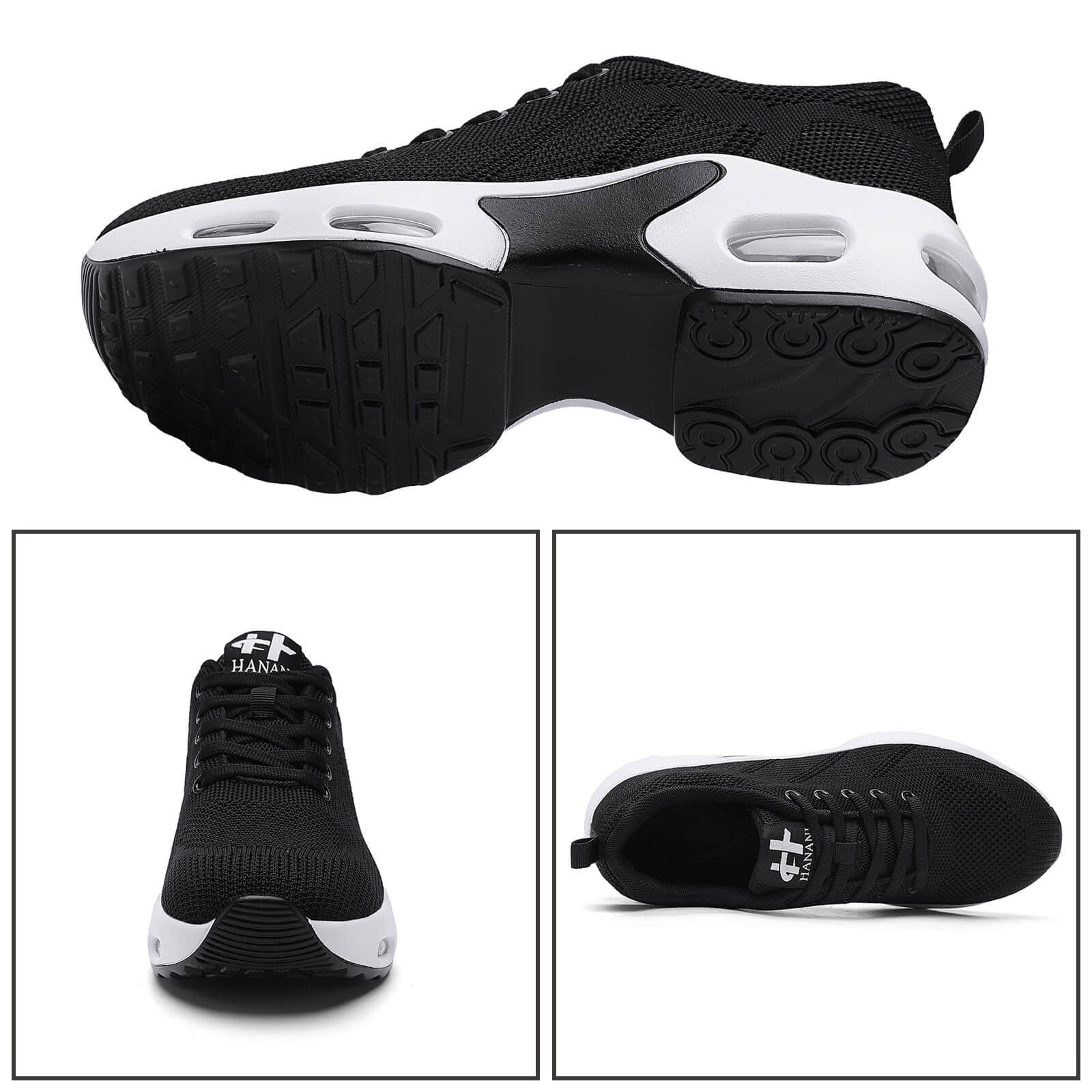 【Hanani】Womens Orthopedic Trainers Running Shoes Air Cushion Athletic Sports Lightweight Tennis Walking Sneakers Casual Mesh Breathable Ladies Fashion Plantar Fasciitis Jogging Shoes