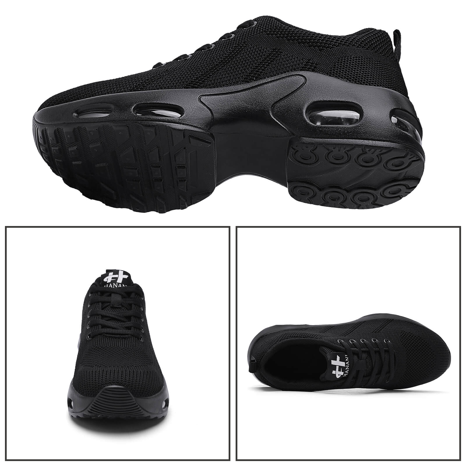 【Hanani】Womens Orthopedic Trainers Running Shoes Air Cushion Athletic Sports Lightweight Tennis Walking Sneakers Casual Mesh Breathable Ladies Fashion Plantar Fasciitis Jogging Shoes