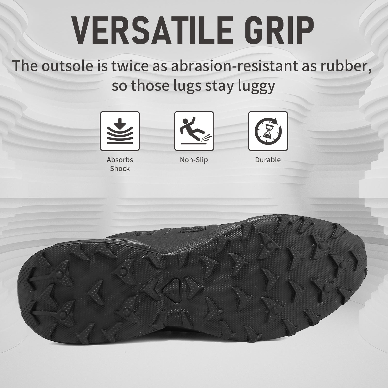 Trail Running Shoes Men Waterproof Non-Slip Outdoor Trekking Sports Hiking Shoes for Men Sneakers All-Terrain Cross Training Shoes Walking Shoes