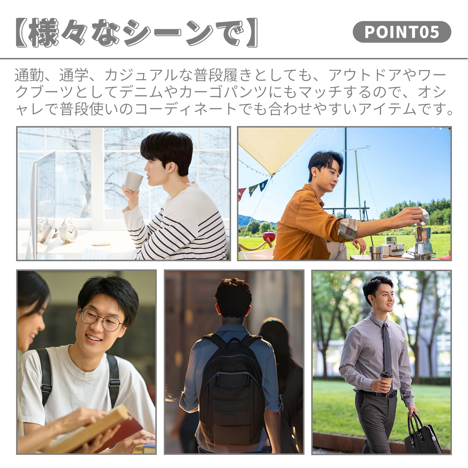 [Hanani] ブーツ メンズ バイク ブーツ サイドジップ ハイカット ショートブーツ 厚底 ブーツ 防水 秋 冬用 ワークブーツ エンジニアブーツ ライディングシューズ レースアップブーツ 黒 アンクルブーツ boots for men