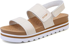 ziitop Sandals Womens Summer Platform Sandals For Women Arch Support Beach Sandals With Orthotic Cork Footbed Adjustable Lightweight Thick Sole Casual Comfortable Cushioned Fashion Sandals