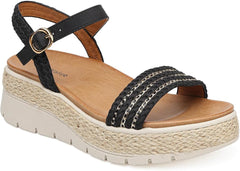 GoodValue Womens Platform Sandals Wedge Adjustable Ankle Strap Open Toe Arch Support Cushioned Footbed Comfortable Summer Sandals