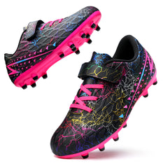 Boys Football Boots Kids Girls Soccer Shoe FG/AG Athletics Soccer Training Sport Shoes Teenager Profession Competition Running Shoes Indoor Outdoor Football Shoes Sneakers for Unisex