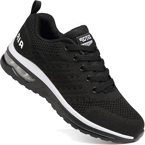 Running Shoes for Men Lightweight Tennis Shoes Athletic Air Cushion Walking Shoes Non Slip Breathable Fashion Sneakers Comfortable Mesh Sport Shoes Mens Workout Casual Gym Jogging Shoes