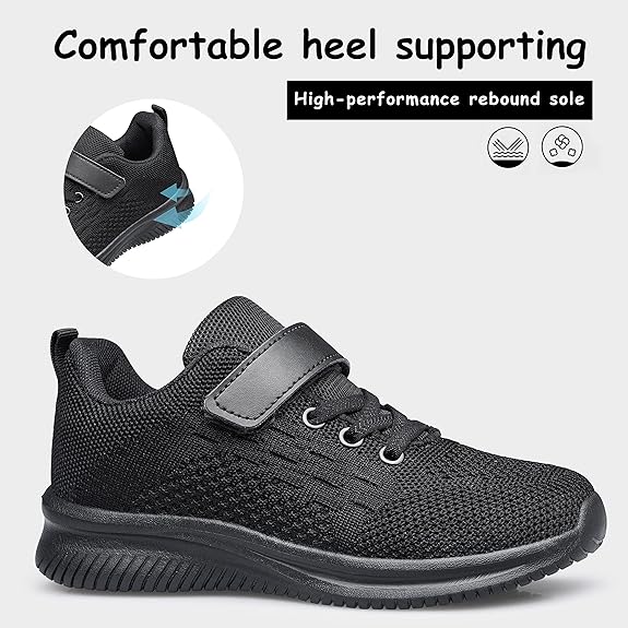 SoftFlow Boys Girls Sneakers Kids Shoes Unisex Lightweight Breathable Athletic Running Tennis Fitness Shoes for Toddler/Little Kid/Big Kid